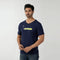 Eminent Men's Round Neck Half Sleeves Printed T-Shirt - Navy Blue, Men's T-Shirts & Polos, Eminent, Chase Value