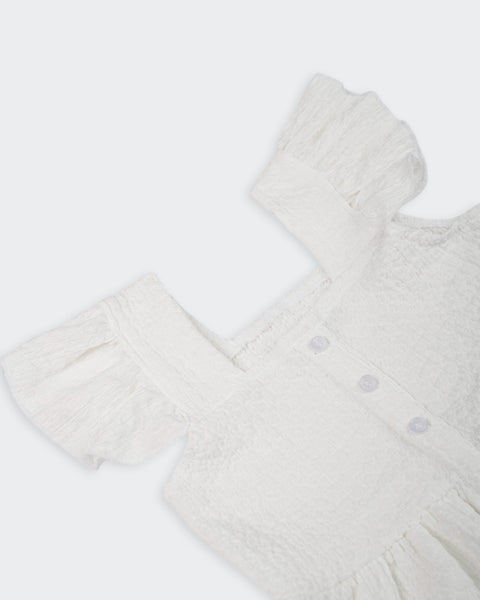 Solid Textured Frock