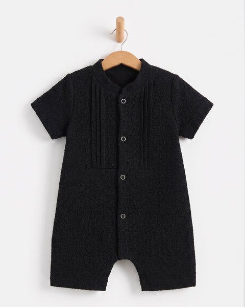 Newborn Boys' Seersucker Romper