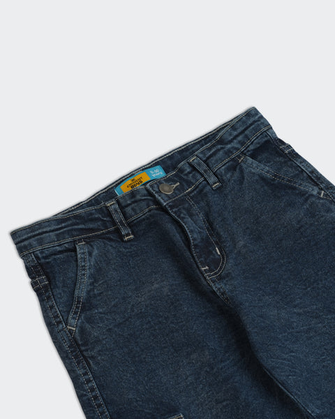 Boys Denim Cargo Pant