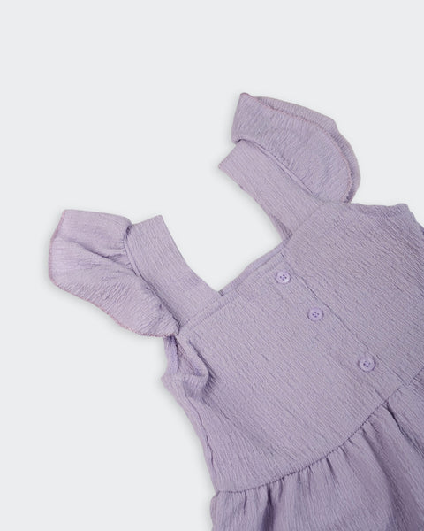 Solid Textured Frock