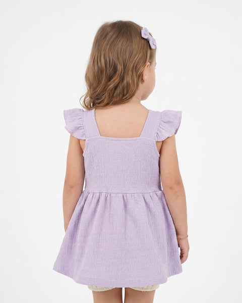 Solid Textured Frock