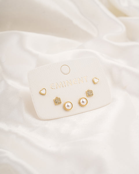 Women's 3Pcs Ear Top Set