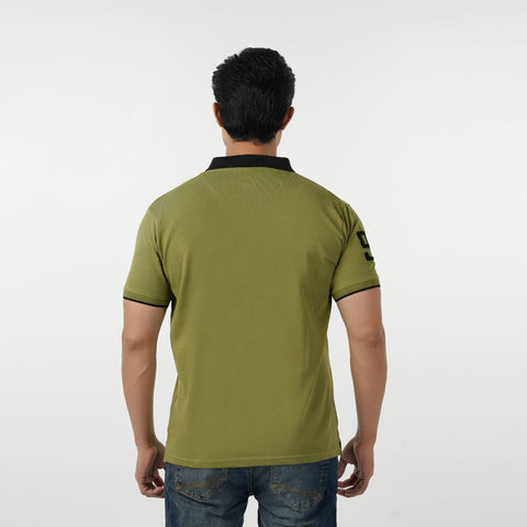 Eminent Men's Polo Half Sleeves T-Shirt - Olive Green, Men's T-Shirts & Polos, Eminent, Chase Value