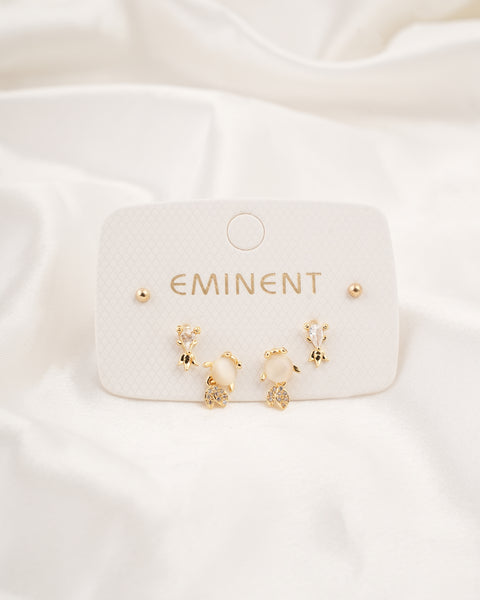 Women's 3Pcs Ear Top Set