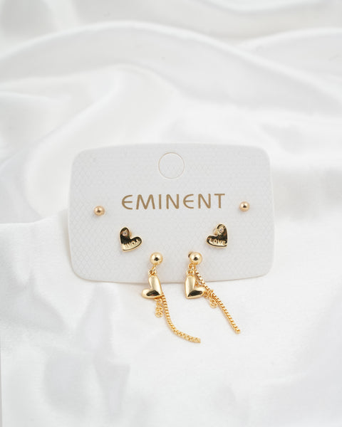 Women's 3Pcs Ear Top Set