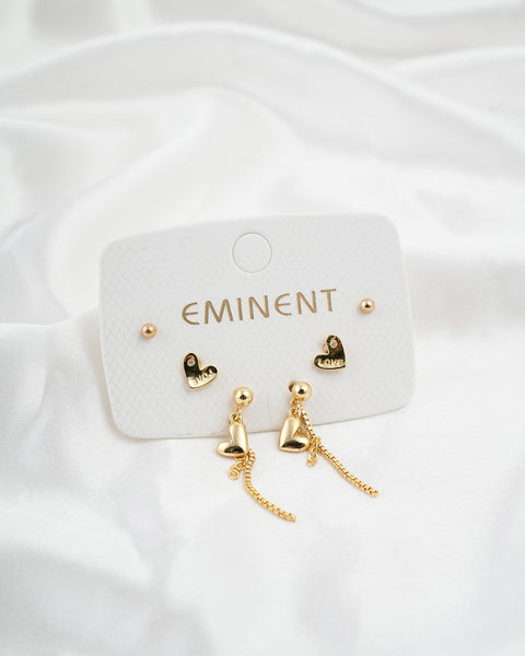 Women's 3Pcs Ear Top Set