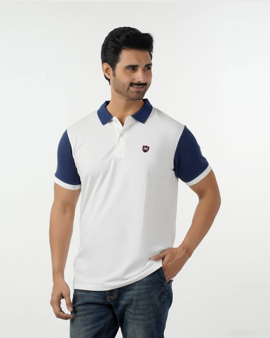 Eminent Men's Polo Half Sleeves T-Shirt - White, Men's T-Shirts & Polos, Eminent, Chase Value