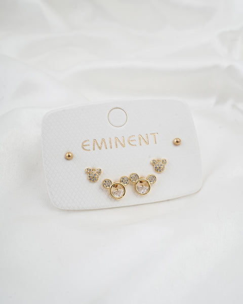 Women's 3Pcs Ear Top Set