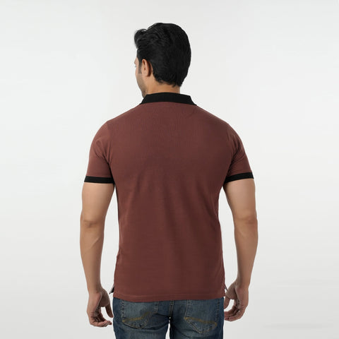 Eminent Men's Polo Half Sleeves T-Shirt - Chocolate Brown, Men's T-Shirts & Polos, Eminent, Chase Value