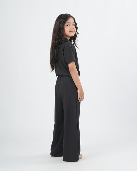 Solid Textured Jumpsuit