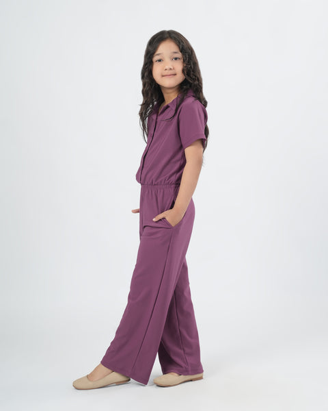 Solid Textured Jumpsuit