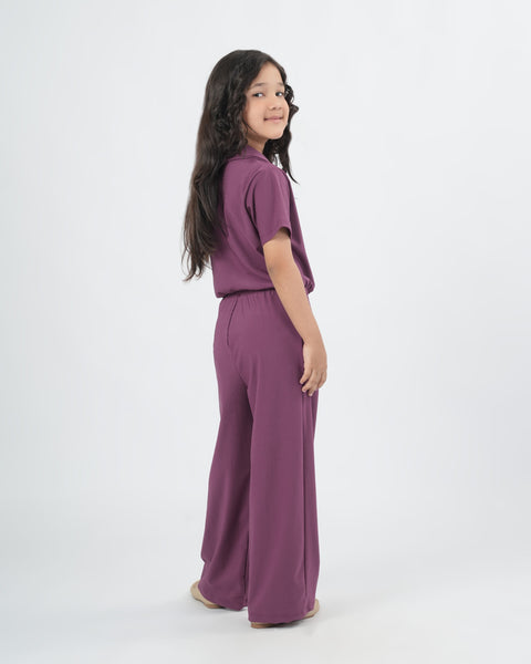 Solid Textured Jumpsuit