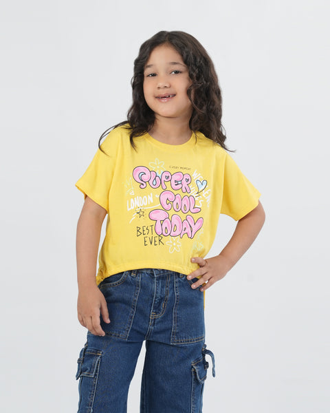 Girls' Half Sleeves T-Shirt