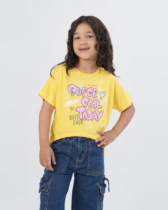 Girls' Half Sleeves T-Shirt
