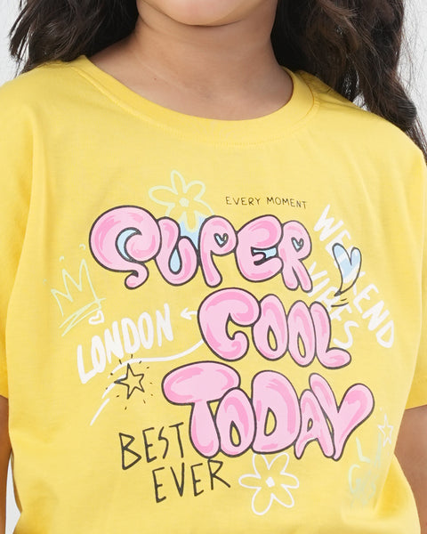 Girls' Half Sleeves T-Shirt