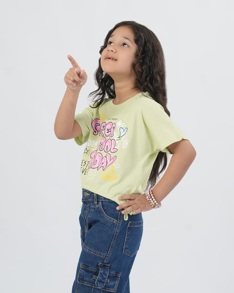 Girls' Half Sleeves T-Shirt