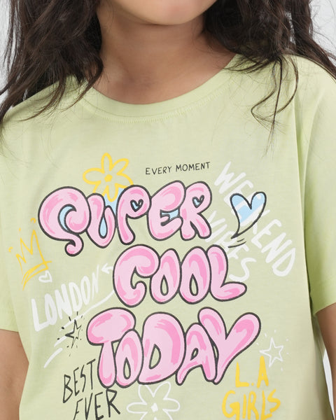 Girls' Half Sleeves T-Shirt