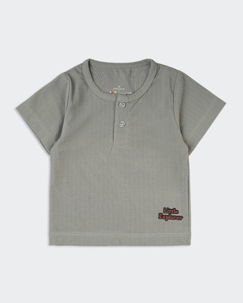 Newborn Boys Textured Co-Ord Set