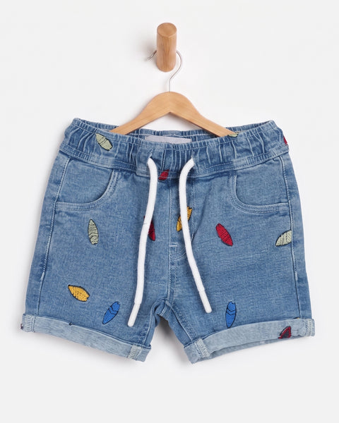 Newborn Boys' Regular Denim Shorts