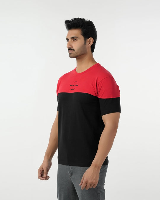 Eminent Men's Round Neck Half Sleeves Printed T-Shirt - Black, Men's T-Shirts & Polos, Eminent, Chase Value