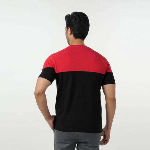 Eminent Men's Round Neck Half Sleeves Printed T-Shirt - Black, Men's T-Shirts & Polos, Eminent, Chase Value