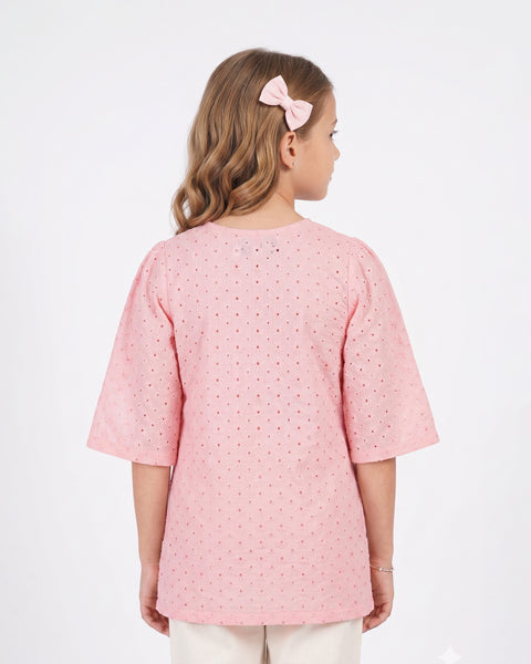 Girls' Fusion Embroidered Dyed 1Pc