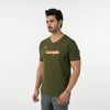Eminent Men's Round Neck Half Sleeves Printed T-Shirt - Olive Green, Men's T-Shirts & Polos, Eminent, Chase Value