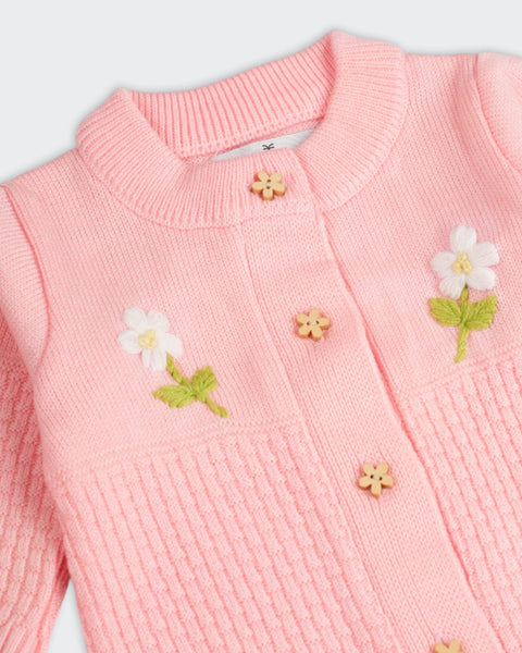 Newborn Girls Sweater Romper