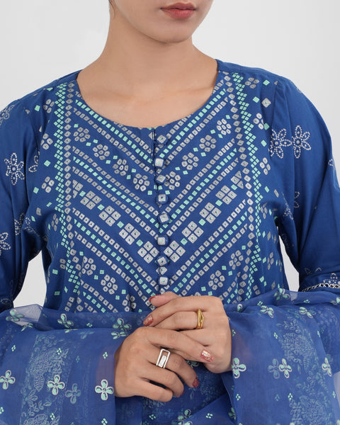 Women's Essential Printed 3 Pc Suit
