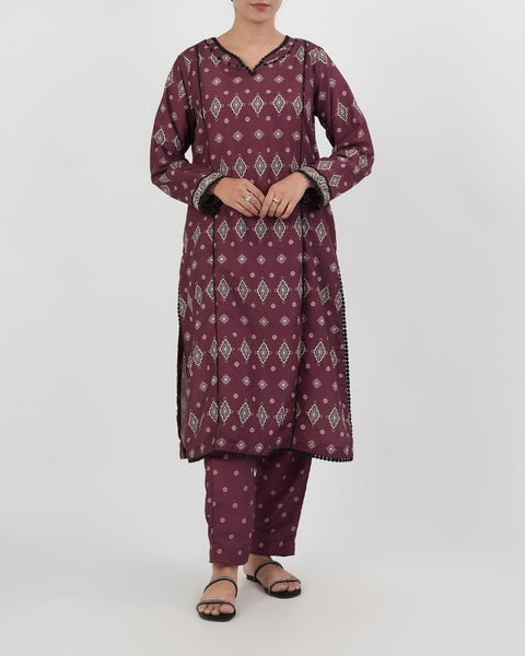 Women's Essentials Printed 2 Pc Suit