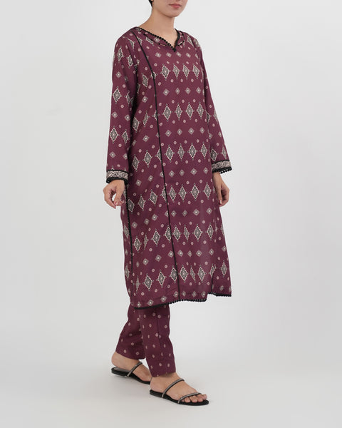 Women's Essentials Printed 2 Pc Suit