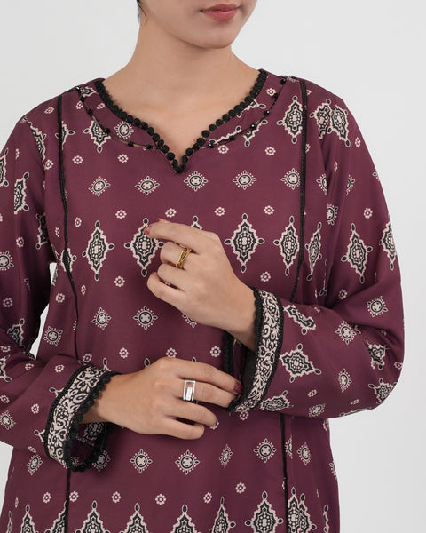 Women's Essentials Printed 2 Pc Suit