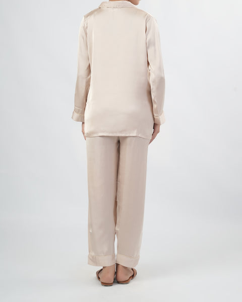 Women's Relaxed Fit Silk Pajama Set