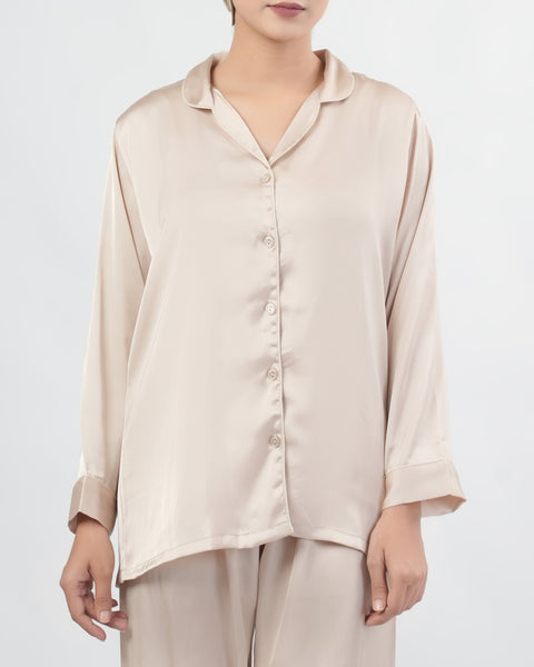 Women's Relaxed Fit Silk Pajama Set