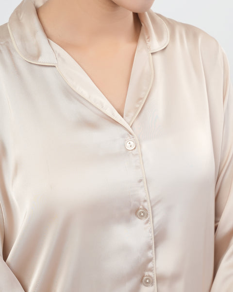 Women's Relaxed Fit Silk Pajama Set