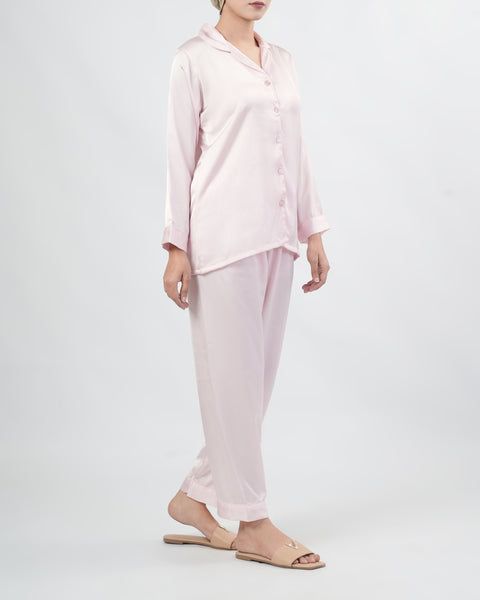 Women's Relaxed Fit Silk Pajama Set