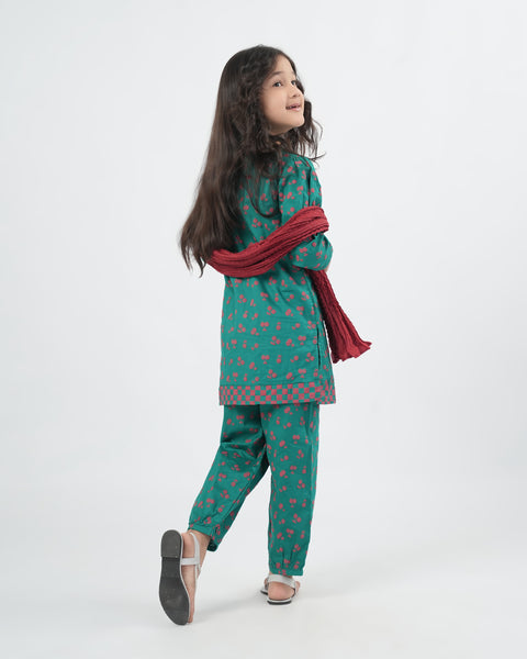 Girls 03Pcs Kameez Shalwar