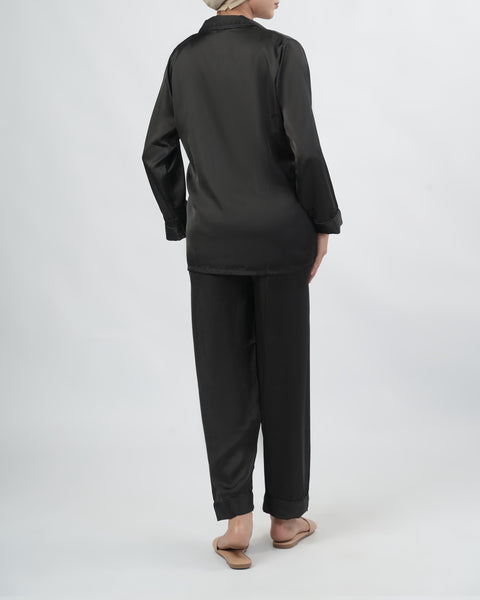 Women's Relaxed Fit Silk Pajama Set