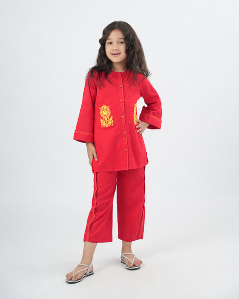 Girls Embroidered Shalwar Kameez Suit