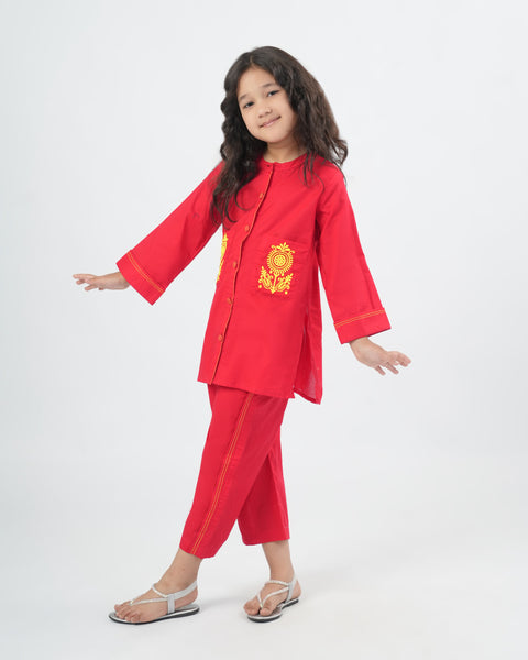 Girls Embroidered Shalwar Kameez Suit