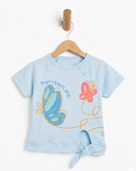 Newborn Girls' Interlock T-Shirt