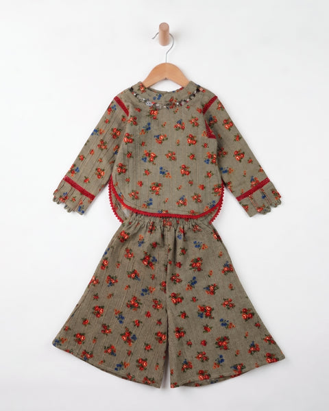 Newborn Girls' Essentials Printed 2Pc Suit