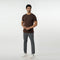 Eminent Men's Round Neck Half Sleeves T-Shirt - Brown, Men's T-Shirts & Polos, Eminent, Chase Value