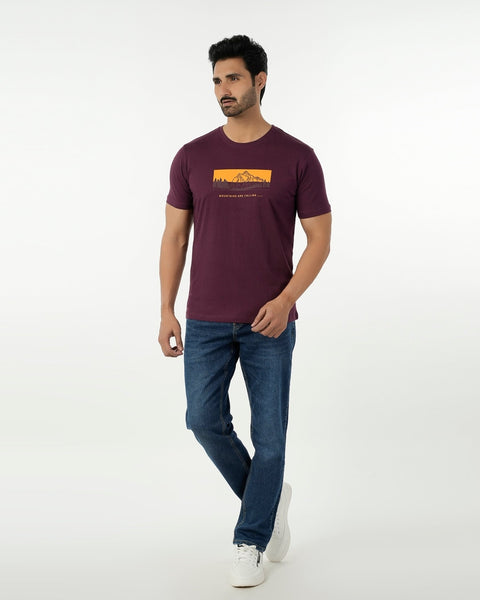 Eminent Men's Round Neck Half Sleeves Printed T-Shirt - Port Royal, Men's T-Shirts & Polos, Eminent, Chase Value