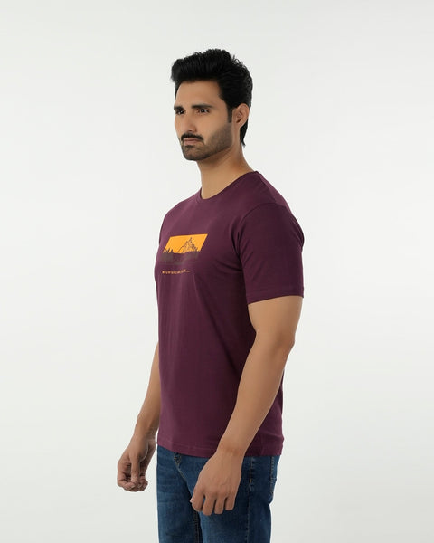 Eminent Men's Round Neck Half Sleeves Printed T-Shirt - Port Royal, Men's T-Shirts & Polos, Eminent, Chase Value