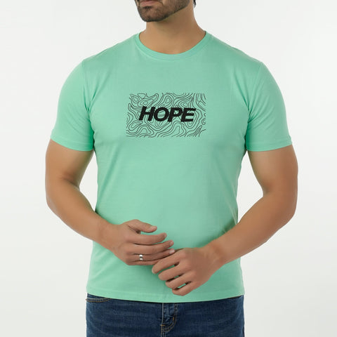 Eminent Men's Round Neck Half Sleeves Printed T-Shirt - Spring Bud, Men's T-Shirts & Polos, Eminent, Chase Value