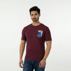 Eminent Men's Round Neck Half Sleeves Printed T-Shirt - Maroon, Men's T-Shirts & Polos, Eminent, Chase Value