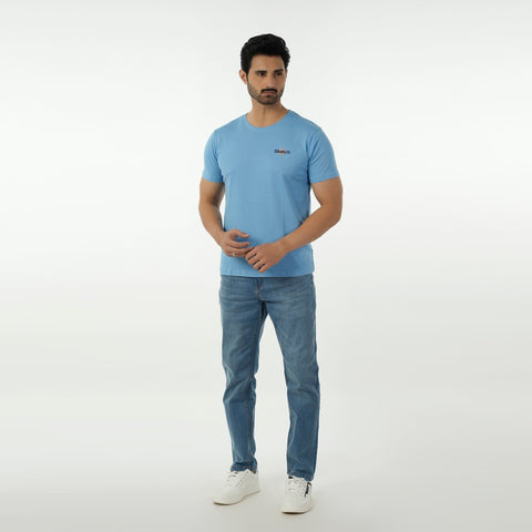 Eminent Men's Round Neck Half Sleeves T-Shirt - Pacific, Men's T-Shirts & Polos, Eminent, Chase Value