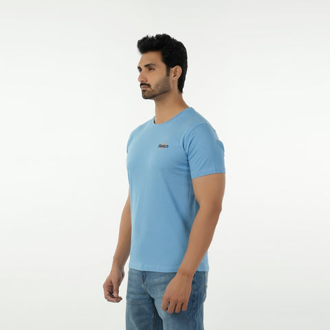 Eminent Men's Round Neck Half Sleeves T-Shirt - Pacific, Men's T-Shirts & Polos, Eminent, Chase Value